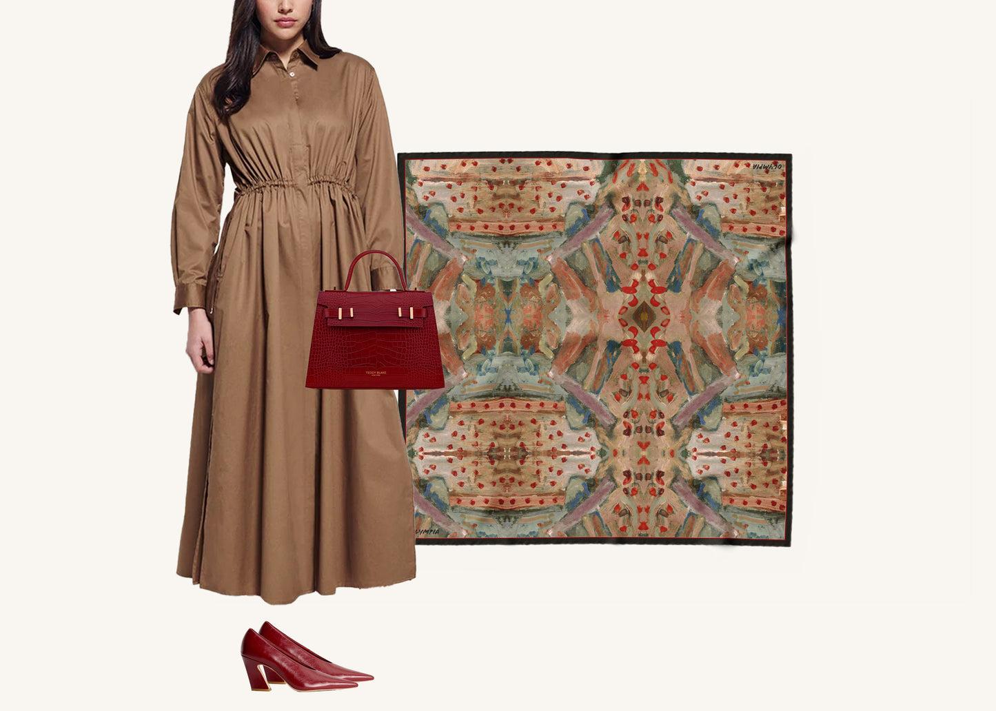 Sabine Nocturne Scarf (Limited Edition) - 89x89cm Silk Twill