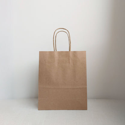 Small Gift Bags, Natural Kraft Colour - Set/5