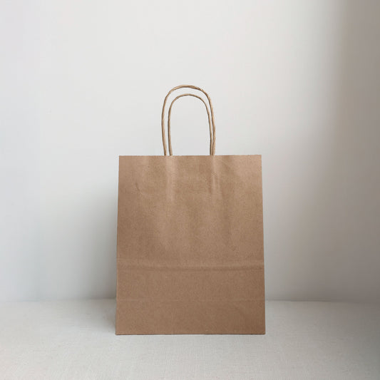 Small Gift Bags, Natural Kraft Colour - Set/5