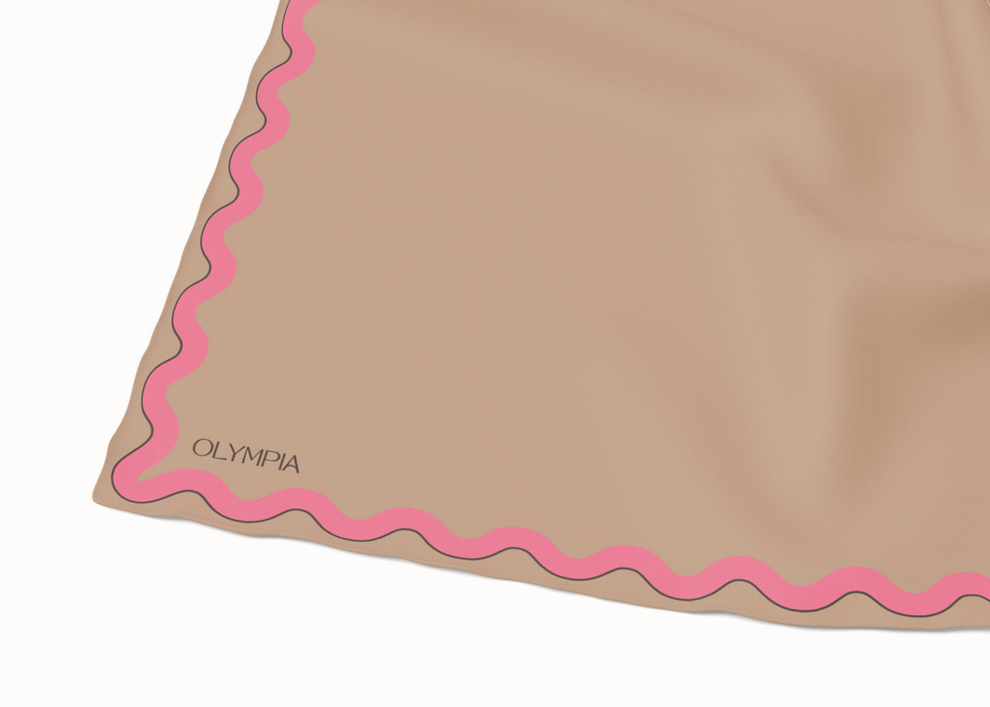 Sophie Biscuit/Bubblegum Silk Cotton Scarf - 54x54cm (REISSUE)