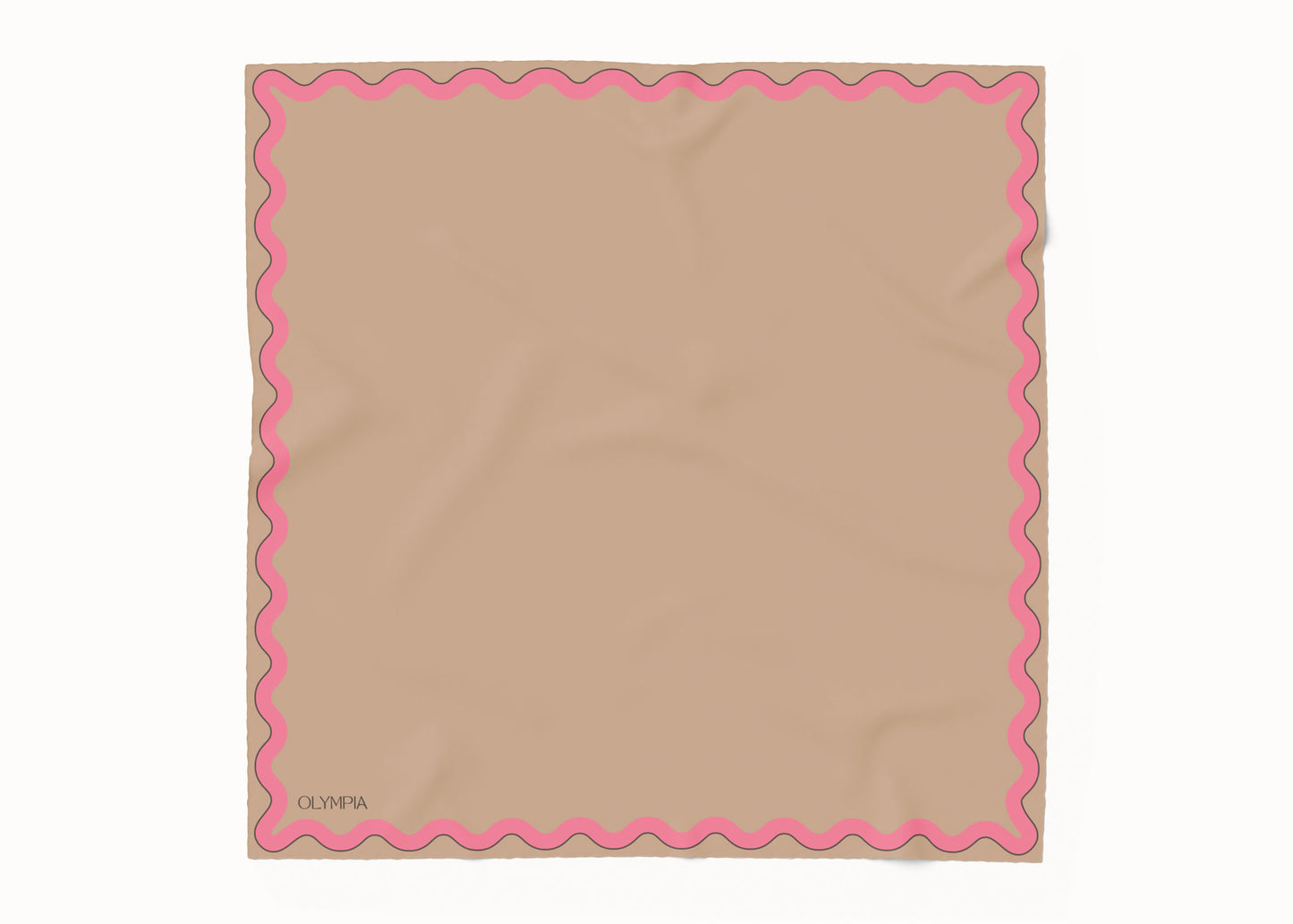Sophie Biscuit/Bubblegum Silk Cotton Scarf - 54x54cm (REISSUE)