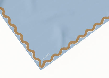 Sophie Bluebird/Croissant Scarf - 89x89cm Silk Twill