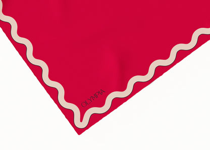 Sophie Hot Tamale Scarf - 54x54cm Silk Cotton