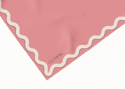 Sophie Vintage Rouge Scarf - 54x54cm Silk Cotton