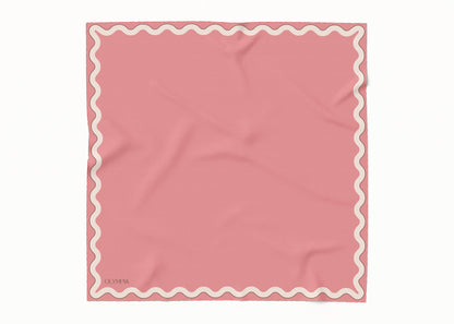 Sophie Vintage Rouge Scarf - 54x54cm Silk Cotton