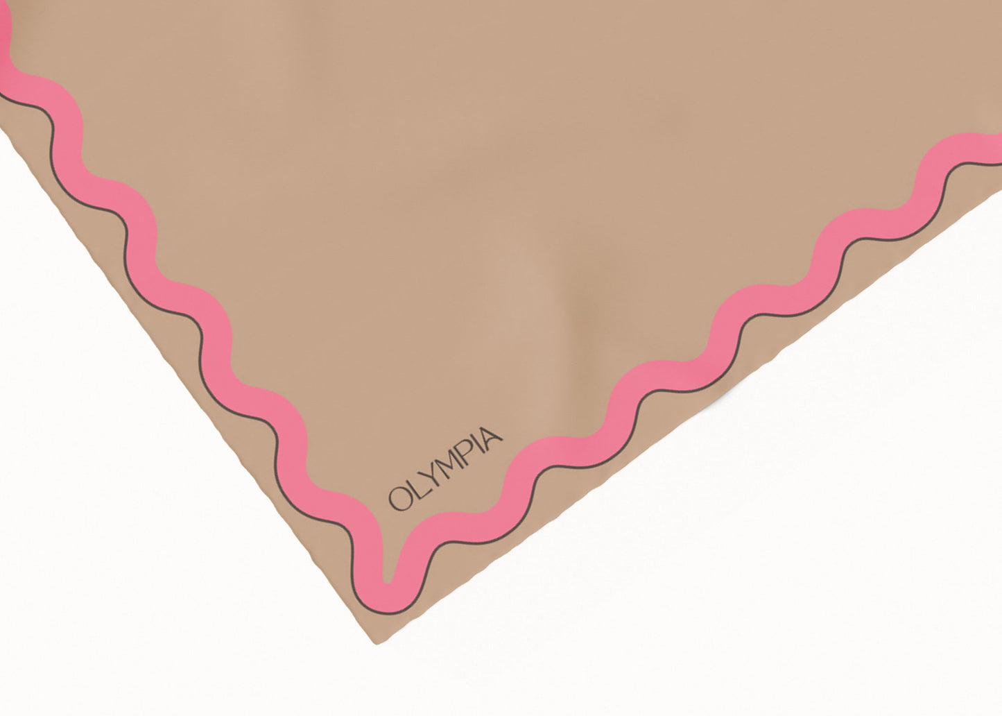 Sophie Biscuit/Bubblegum Silk Cotton Scarf - 54x54cm (REISSUE)