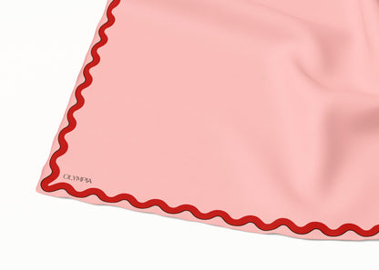 Sophie Macaron/Cherry Scarf - 89x89cm Silk Twill