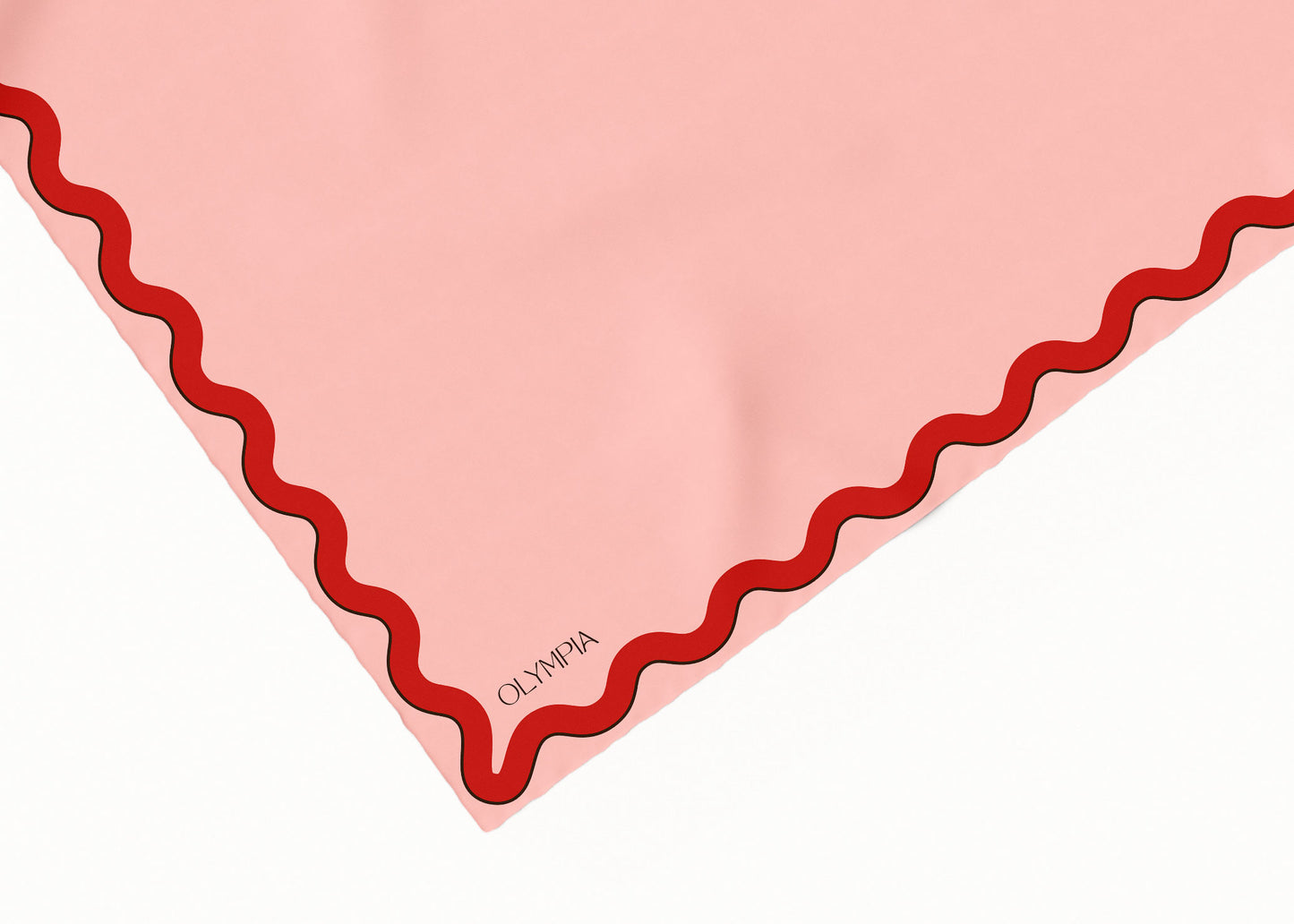Sophie Macaron/Cherry Scarf - 89x89cm Silk Twill