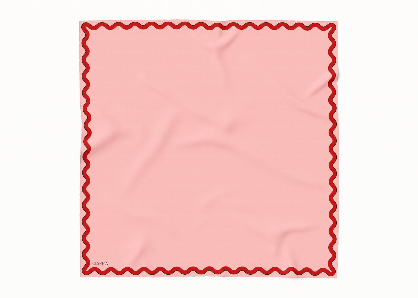 Sophie Macaron/Cherry Scarf - 89x89cm Silk Twill