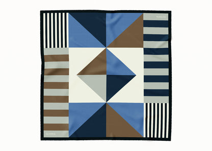 Sutton Yacht Cruise Scarf - 89x89cm Silk Twill