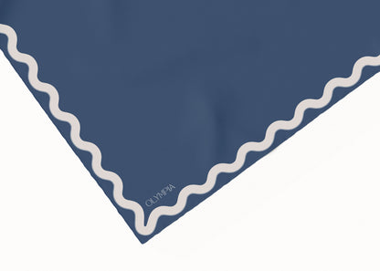 Sophie Washed Denim Scarf - 89x89cm Silk Twill