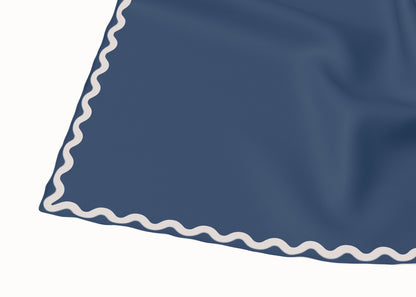 Sophie Washed Denim Scarf - 89x89cm Silk Twill