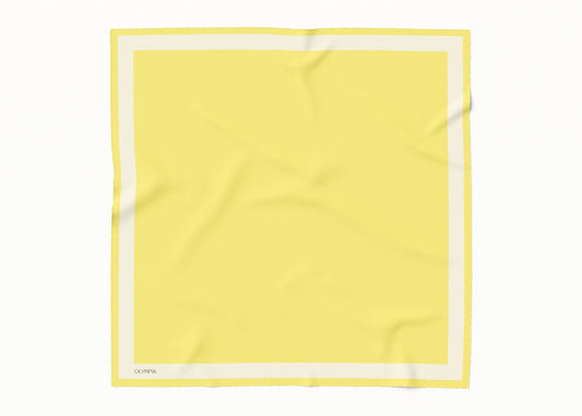 Dimity Lemonade Silk Scarf - 89x89cm