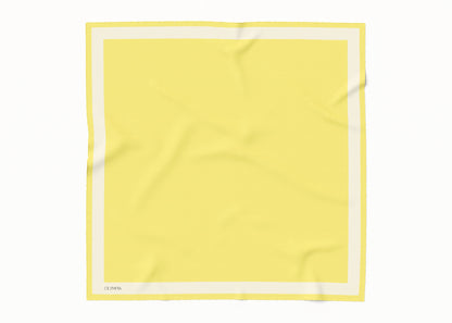 Dimity Lemonade Silk Scarf - 89x89cm