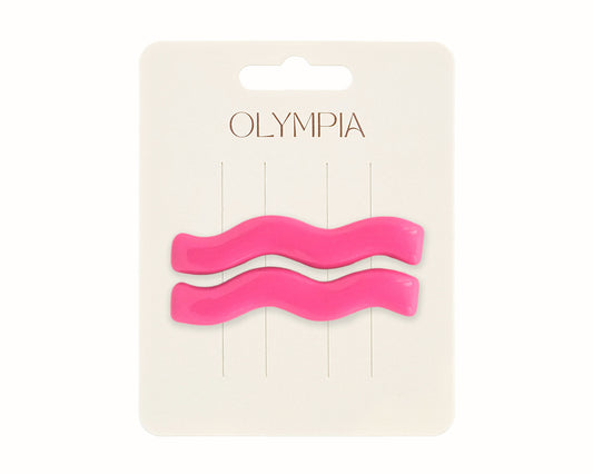 Zephyr Hair Clips - Barbie Pink