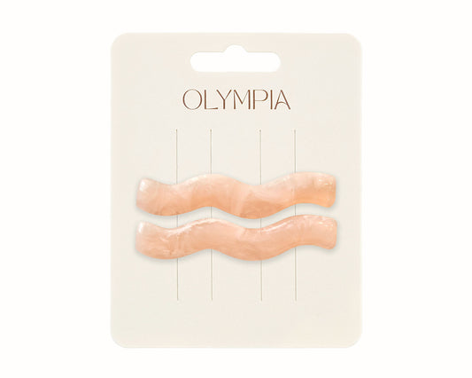 Zephyr Hair Clips - Bellini Pink
