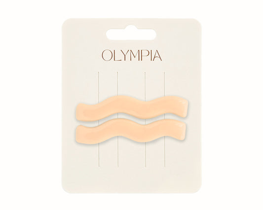 Zephyr Hair Clips - Pastel Apricot