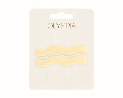 Zephyr Hair Clips - Pastel Yellow